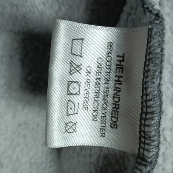 The Hundreds Tango Hotel Jacket Men XL Gray Snap Front Wool Blend Streetwear - Picture 12 of 12